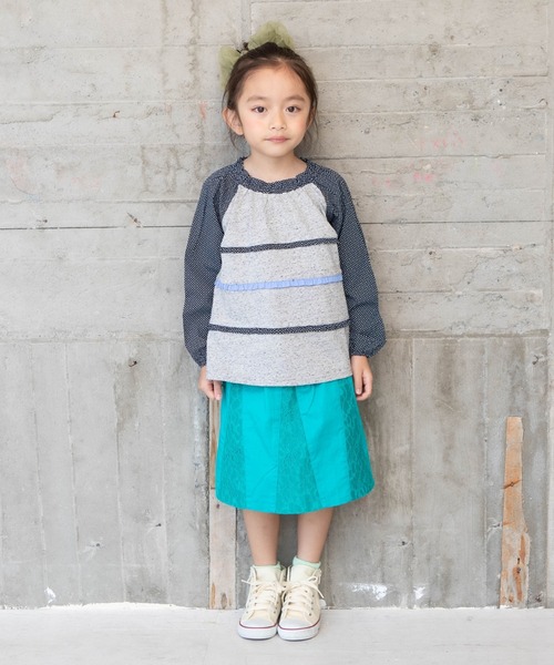 RAGMART（ラグマート）の「切り替えTシャツ（Tシャツ/カットソー・キッズ・グレー/オフホワイト/イエロー・110cm/100cm/120cm/130cm）」の15枚目の写真