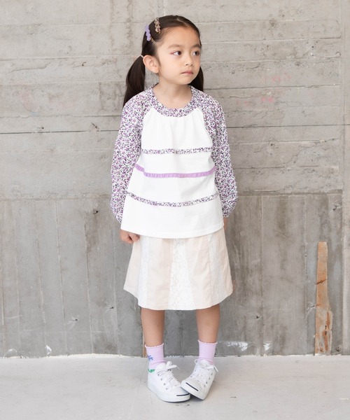 RAGMART（ラグマート）の「切り替えTシャツ（Tシャツ/カットソー・キッズ・グレー/オフホワイト/イエロー・110cm/100cm/120cm/130cm）」の18枚目の写真