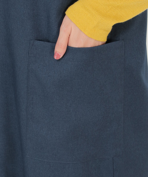 LBC（エルビーシー）の「深Vジャンスカ（ジャンパースカート・レディース・ブラック/ネイビー・M）」の6枚目の写真