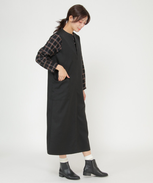 LBC（エルビーシー）の「深Vジャンスカ（ジャンパースカート・レディース・ブラック/ネイビー・M）」の17枚目の写真