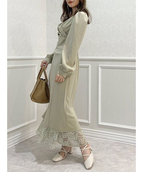 dazzlin（ダズリン）の「レーススカートSET2ピースワンピース（ワンピース・レディース・グレー/グリーン/ブラウン・FREE）」の21枚目の写真