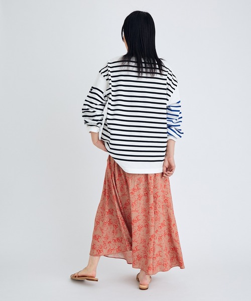 ADAM ET ROPE'（アダムエロペ）の「【G.F.G.S. for ADAM ET ROPE'】別注ボートネックボーダー（Tシャツ/カットソー・レディース・ピンク系その他/グリーン系その他/ブルー系その他4・FREE）」の11枚目の写真