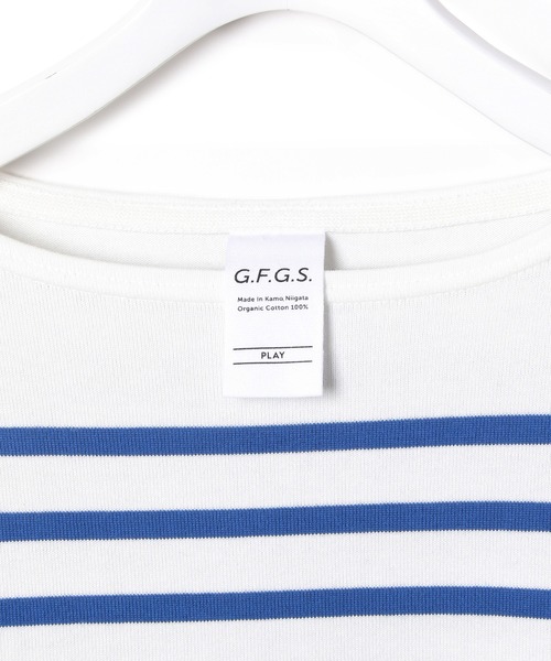 ADAM ET ROPE'（アダムエロペ）の「【G.F.G.S. for ADAM ET ROPE'】別注ボートネックボーダー（Tシャツ/カットソー・レディース・ピンク系その他/グリーン系その他/ブルー系その他4・FREE）」の18枚目の写真