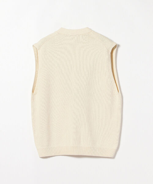 Demi-Luxe BEAMS（デミルクス ビームス）の「Demi-Luxe BEAMS / ニット ベスト（ベスト・レディース・ネイビー/オフホワイト・ONE SIZE）」の9枚目の写真