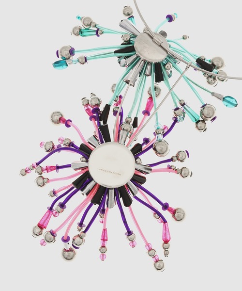 DRIES VAN NOTEN(ドリスヴァンノッテン)の「03810-NECKLACEW221-006 Q072 W.NECKLACE(ネックレス・レディース・パープル/イエロー・ONESIZE)」の4枚目の写真
