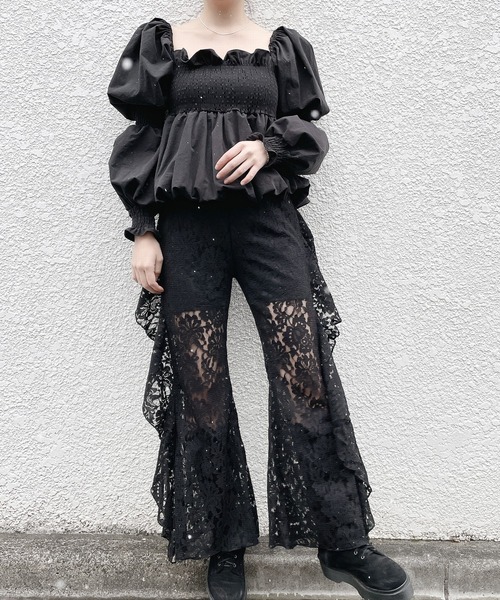 lilLilly(リルリリー)の「バルーンパフブラウス(シャツ/ブラウス・レディース・ホワイト/ブラック/ピンク・FREE)」の17枚目の写真