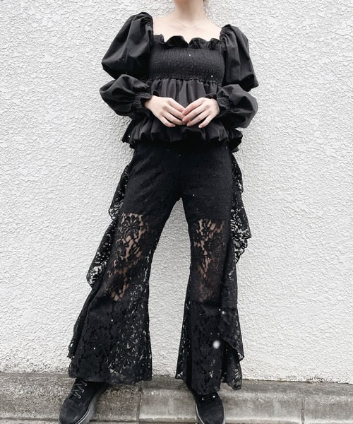 lilLilly(リルリリー)の「バルーンパフブラウス(シャツ/ブラウス・レディース・ホワイト/ブラック/ピンク・FREE)」の18枚目の写真