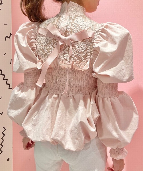 lilLilly(リルリリー)の「バルーンパフブラウス(シャツ/ブラウス・レディース・ホワイト/ブラック/ピンク・FREE)」の19枚目の写真
