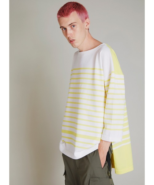 F/CE. (エフシーイー)の「F/CE. ECOPET BORDER BASQUE / エフシーイー 速乾 ボーダー バスク(Tシャツ/カットソー・レディース・ブルー/イエロー/ピンク・MEDIUM/LARGE/SMALL)」の3枚目の写真