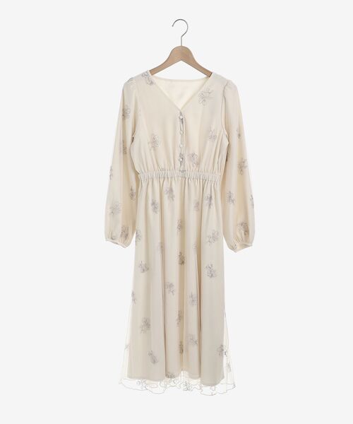 MAJESTIC LEGON(マジェスティックレゴン)の「エンブロイダリーチュールワンピース(ワンピース・レディース・アイボリー/ラベンダー/ピンクベージュ・SMALL/MEDIUM)」の21枚目の写真