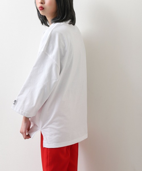 FILA（フィラ）の「【FILA】 カレッジロゴ7分袖Tシャツ（Tシャツ/カットソー・レディース・ホワイト/ブラック/サックスブルー・MEDIUM/LARGE/X-LARGE）」の8枚目の写真