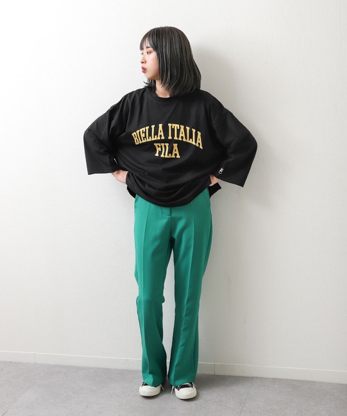 FILA（フィラ）の「【FILA】 カレッジロゴ7分袖Tシャツ（Tシャツ/カットソー・レディース・ホワイト/ブラック/サックスブルー・MEDIUM/LARGE/X-LARGE）」の10枚目の写真