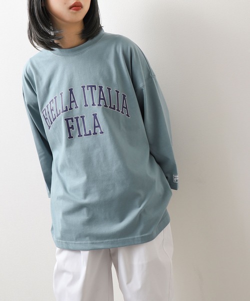 FILA（フィラ）の「【FILA】 カレッジロゴ7分袖Tシャツ（Tシャツ/カットソー・レディース・ホワイト/ブラック/サックスブルー・MEDIUM/LARGE/X-LARGE）」の16枚目の写真