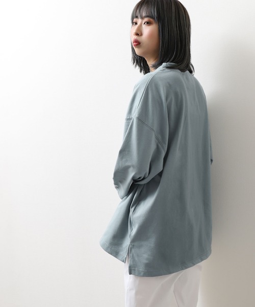 FILA（フィラ）の「【FILA】 カレッジロゴ7分袖Tシャツ（Tシャツ/カットソー・レディース・ホワイト/ブラック/サックスブルー・MEDIUM/LARGE/X-LARGE）」の15枚目の写真