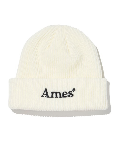 AMESWORLDWIDE(アメスワールドワイド)の「【AMESWORLDWIDE 】カラードロゴビーニー / COLORED LOGO BEANIE(ニットキャップ/ビーニー・レディース・ホワイト/ブラック/レンガ/グリーン/ミント/スカイブルー/パープル/ピンク・FREE)」の2枚目の写真