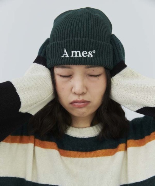 AMESWORLDWIDE(アメスワールドワイド)の「【AMESWORLDWIDE 】カラードロゴビーニー / COLORED LOGO BEANIE(ニットキャップ/ビーニー・レディース・ホワイト/ブラック/レンガ/グリーン/ミント/スカイブルー/パープル/ピンク・FREE)」の14枚目の写真