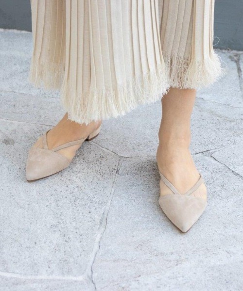 FABIO RUSCONI(ファビオ ルスコーニ)/ポインテッドトゥ スエード