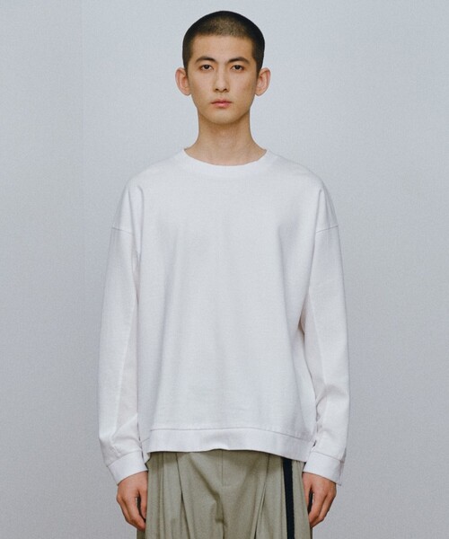 JOSEPH STUDIO（ジョゼフストゥディオ）の「ブロッキングスウェット（スウェット・メンズ・ホワイト系/ブラック系・MEDIUM/LARGE）」の4枚目の写真