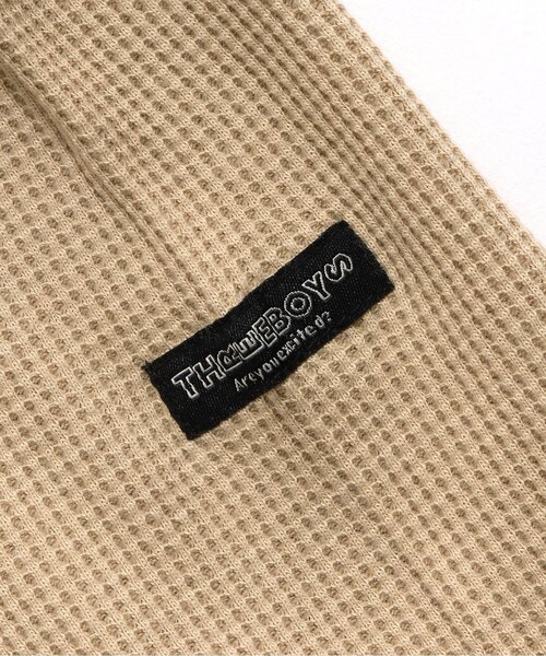 BREEZE by saori（ブリーズバイサオリ）の「WEB限定ワッフルパーカー(大人)【BREEZE by saori】（パーカー・レディース・ベージュ/ブルー・MEDIUM）」の9枚目の写真