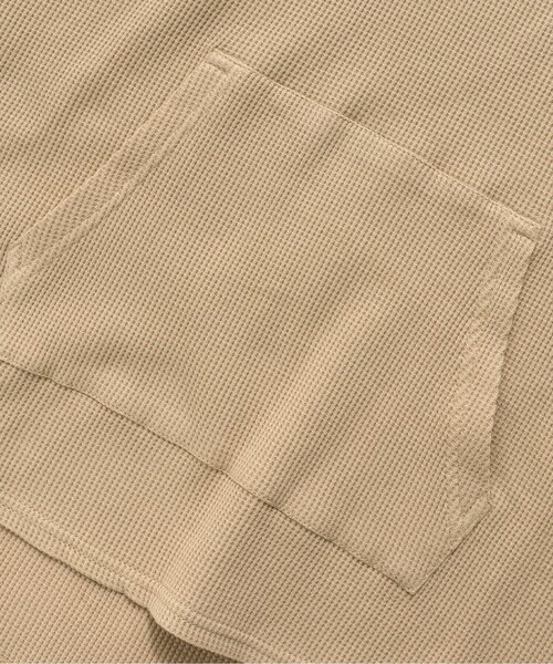 BREEZE by saori（ブリーズバイサオリ）の「WEB限定ワッフルパーカー(大人)【BREEZE by saori】（パーカー・レディース・ベージュ/ブルー・MEDIUM）」の10枚目の写真