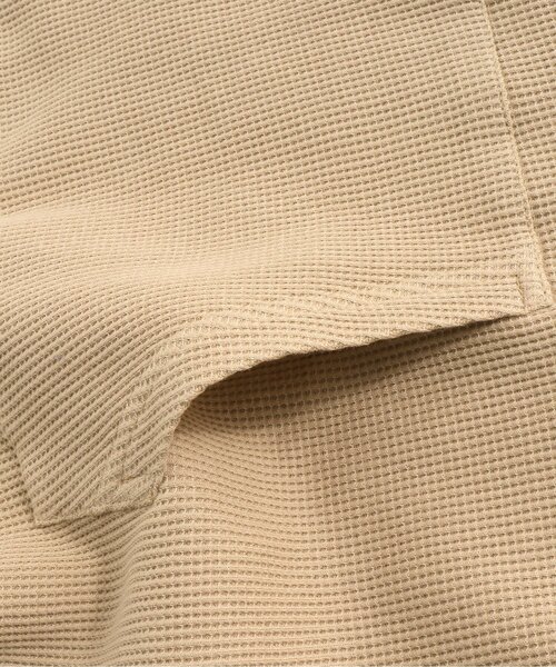 BREEZE by saori（ブリーズバイサオリ）の「WEB限定ワッフルパーカー(大人)【BREEZE by saori】（パーカー・レディース・ベージュ/ブルー・MEDIUM）」の11枚目の写真