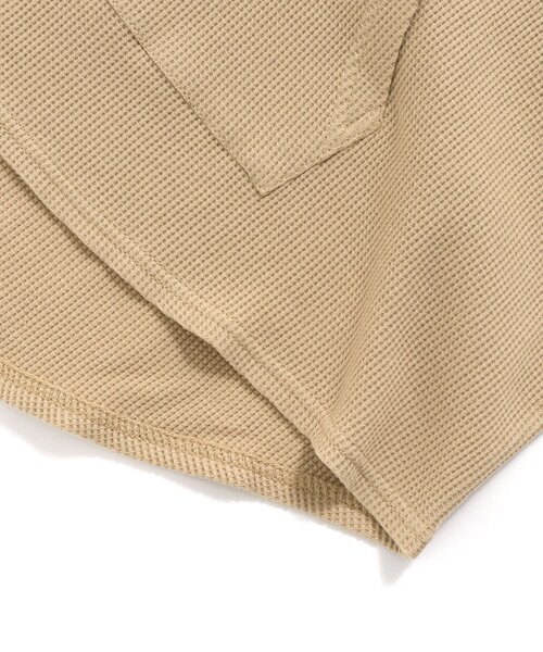 BREEZE by saori（ブリーズバイサオリ）の「WEB限定ワッフルパーカー(大人)【BREEZE by saori】（パーカー・レディース・ベージュ/ブルー・MEDIUM）」の12枚目の写真