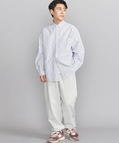 BEAUTY&YOUTH UNITED ARROWS（ビューティーアンドユースユナイテッドアローズ）の「BY ヘビーウェイト アジャスト バギー イージーパンツ（スウェットパンツ・メンズ・ライトグレー/ネイビー・S/M/L/XL）」の16枚目の写真