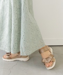 RANDA | ストレスフリー/ステッチリボンスポーツサンダル(サンダル)