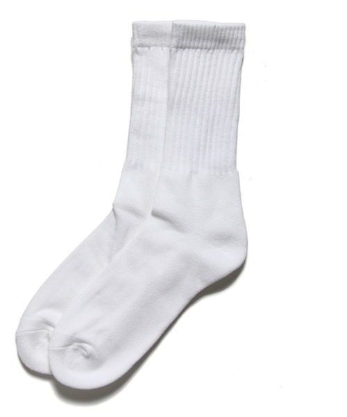 ANCHOR（アンカー）の「クルーソックス（ソックス/靴下・メンズ・ホワイト/ホワイト×ブラック/トリコロール/ホワイト×ネイビー/ブラック系その他/ブルー系その他/ブルー/レッド/グリーン/ブラック×レッド/パープル系その他/グリーン系その他/ラスタ・FREE）」の2枚目の写真