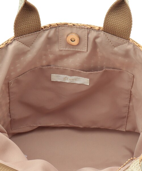 grove（グローブ）の「◆ペーパワイドテープタッセル2WAYトート（トートバッグ・レディース・シルバー/ガンメタ/ゴールド/ブラック系2・00）」の10枚目の写真