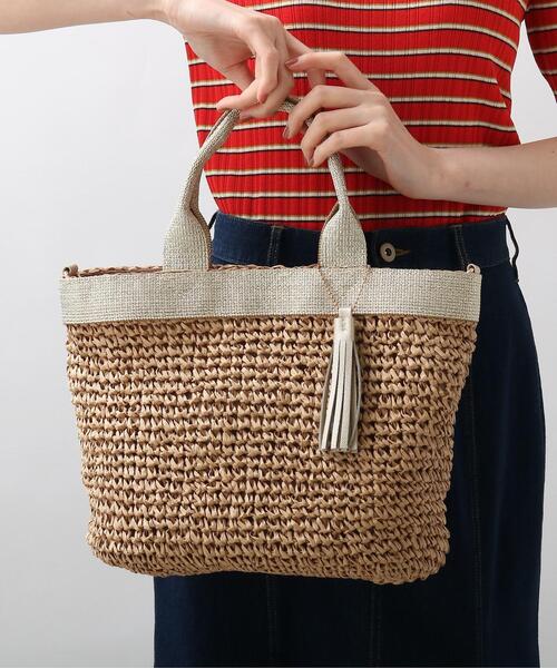 grove（グローブ）の「◆ペーパワイドテープタッセル2WAYトート（トートバッグ・レディース・シルバー/ガンメタ/ゴールド/ブラック系2・00）」の13枚目の写真