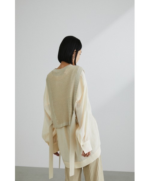 ⚠️新品タグ付き【stylemixer】 2WAY ニットベスト ベージュ