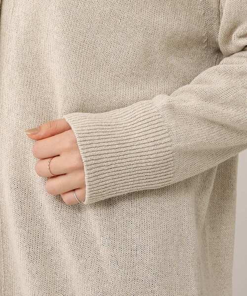 UNTITLED（アンタイトル）の「◆【otona MUSE掲載】バンブーリネンヘンプ バックスリットカーディガン【洗える】（カーディガン/ボレロ・レディース・ダークグリーン/ナチュラル/ネイビー・00/02/04/44/48）」の21枚目の写真
