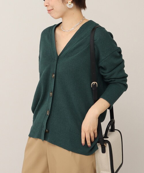 UNTITLED（アンタイトル）の「◆【otona MUSE掲載】バンブーリネンヘンプ バックスリットカーディガン【洗える】（カーディガン/ボレロ・レディース・ダークグリーン/ナチュラル/ネイビー・00/02/04/44/48）」の15枚目の写真