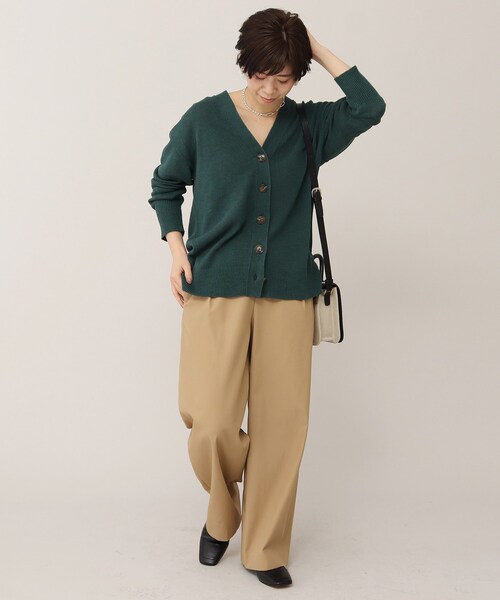 UNTITLED（アンタイトル）の「◆【otona MUSE掲載】バンブーリネンヘンプ バックスリットカーディガン【洗える】（カーディガン/ボレロ・レディース・ダークグリーン/ナチュラル/ネイビー・00/02/04/44/48）」の20枚目の写真