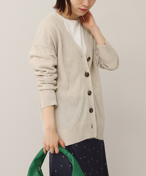 UNTITLED（アンタイトル）の「◆【otona MUSE掲載】バンブーリネンヘンプ バックスリットカーディガン【洗える】（カーディガン/ボレロ・レディース・ダークグリーン/ナチュラル/ネイビー・00/02/04/44/48）」の16枚目の写真