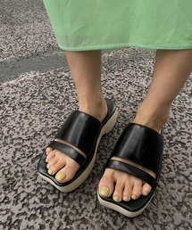Ameri | MEDI PLATFORM WAVE SANDALS(サンダル)