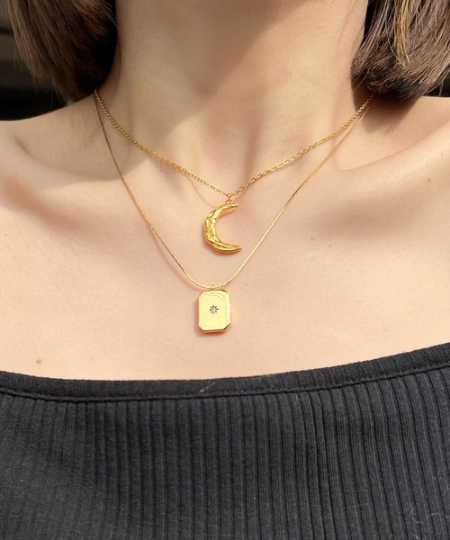 blackdia ocean(ブラックダイヤオーシャン)の「blackdia ocean サン&ジルコニアネックレス(ネックレス・レディース・シルバー/ゴールド/シルバー系その他/ゴールド系その他・FREE)」の15枚目の写真