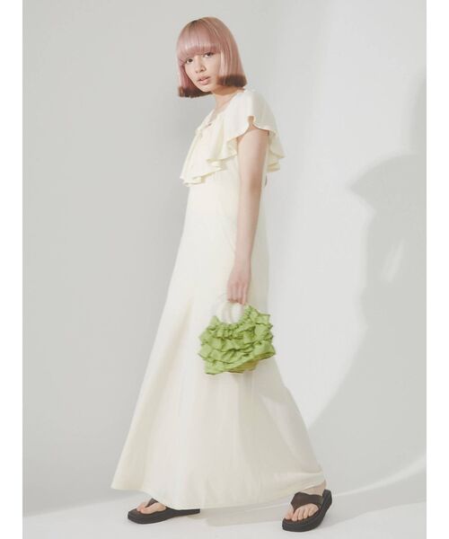 merry jenny（メリージェニー）の「サテンティアードbag（ハンドバッグ・レディース・ライトブルー/オレンジ/グリーン/アイボリー・FREE）」の8枚目の写真