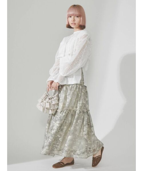 merry jenny（メリージェニー）の「サテンティアードbag（ハンドバッグ・レディース・ライトブルー/オレンジ/グリーン/アイボリー・FREE）」の20枚目の写真