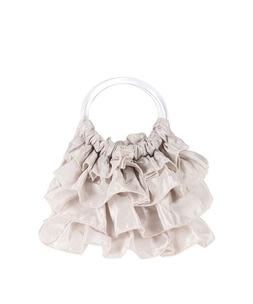 merry jenny（メリージェニー）の「サテンティアードbag（ハンドバッグ・レディース・ライトブルー/オレンジ/グリーン/アイボリー・FREE）」の13枚目の写真