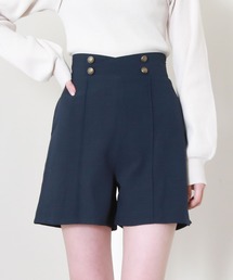 ウエストボタンショートパンツ