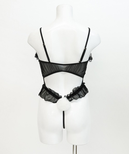 OSYAREVO（オシャレボ）の「コスプレ レース×フリル　テディバニー レディース クリスマス X-mas（コスチューム/パーティーグッズ・レディース・ブラック/レッド/ホワイト・ONESIZE）」の14枚目の写真