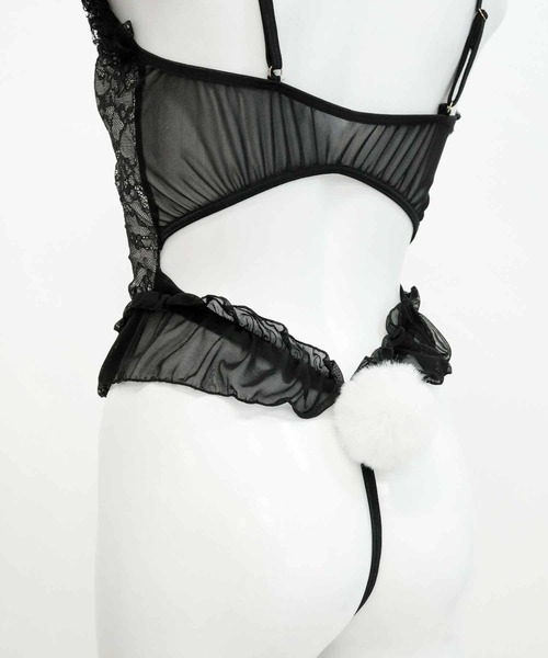 OSYAREVO（オシャレボ）の「コスプレ レース×フリル　テディバニー レディース クリスマス X-mas（コスチューム/パーティーグッズ・レディース・ブラック/レッド/ホワイト・ONESIZE）」の13枚目の写真