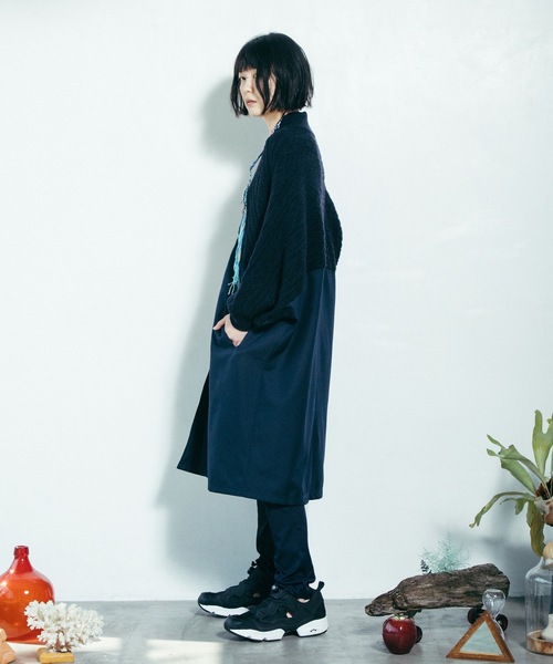 STOF(ストフ)の「Mixed Knit Coat(その他アウター・メンズ・ブラック/ネイビー・S/M)」の3枚目の写真