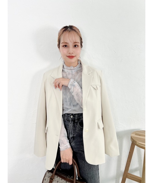 jumelle(ジュメロ)の「セカンドスキントップ(Tシャツ/カットソー・レディース・グレー/ベージュ・FREE)」の7枚目の写真