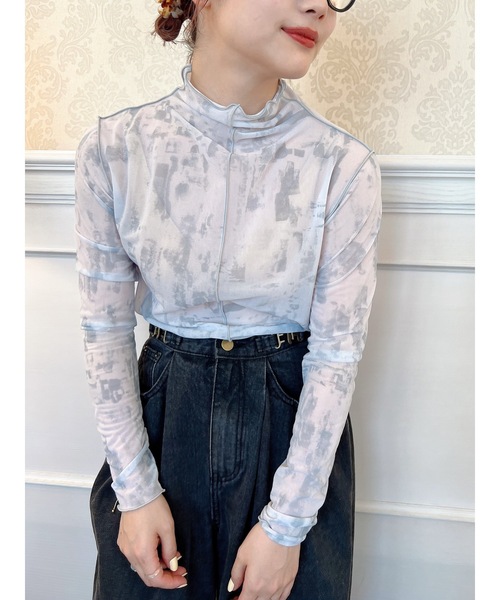 jumelle(ジュメロ)の「セカンドスキントップ(Tシャツ/カットソー・レディース・グレー/ベージュ・FREE)」の3枚目の写真