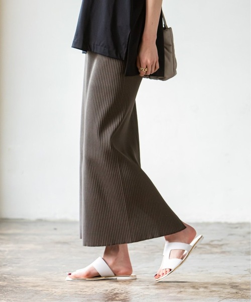 Noble（ノーブル）の「《追加7》トタンテレコタイトスカート（スカート・レディース・ブラック/グレー/ナチュラル/ネイビー・40/36/38）」の14枚目の写真