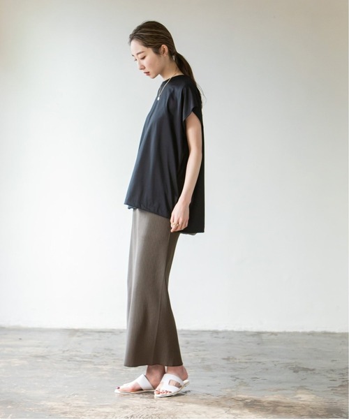 Noble（ノーブル）の「《追加7》トタンテレコタイトスカート（スカート・レディース・ブラック/グレー/ナチュラル/ネイビー・40/36/38）」の7枚目の写真