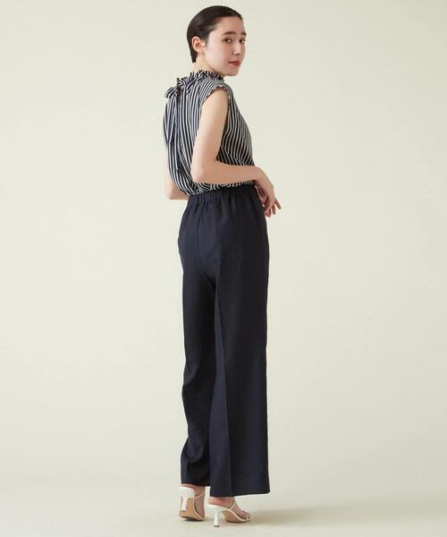 martinique（マルティニーク）の「martinique/ギャザーボウタイブラウス（シャツ/ブラウス・レディース・ホワイト/ネイビー/ドット・FREE）」の14枚目の写真